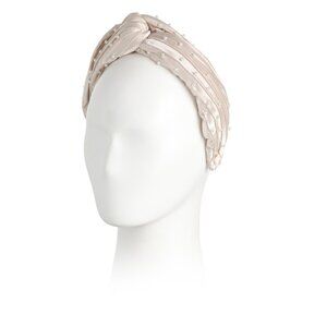 LELE SADOUGHI Ivory Faux Pearl Embellished Greta Headband
